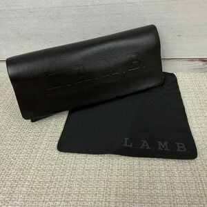L.A.M.B Black Magnetic Closure Eyeglass/Sunglasses Case with Original Dust Cloth